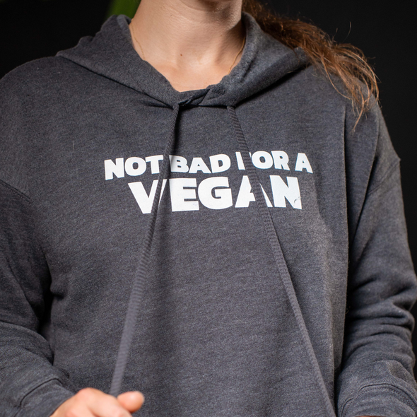 Not Bad For A Vegan Women's Crop Hoodie